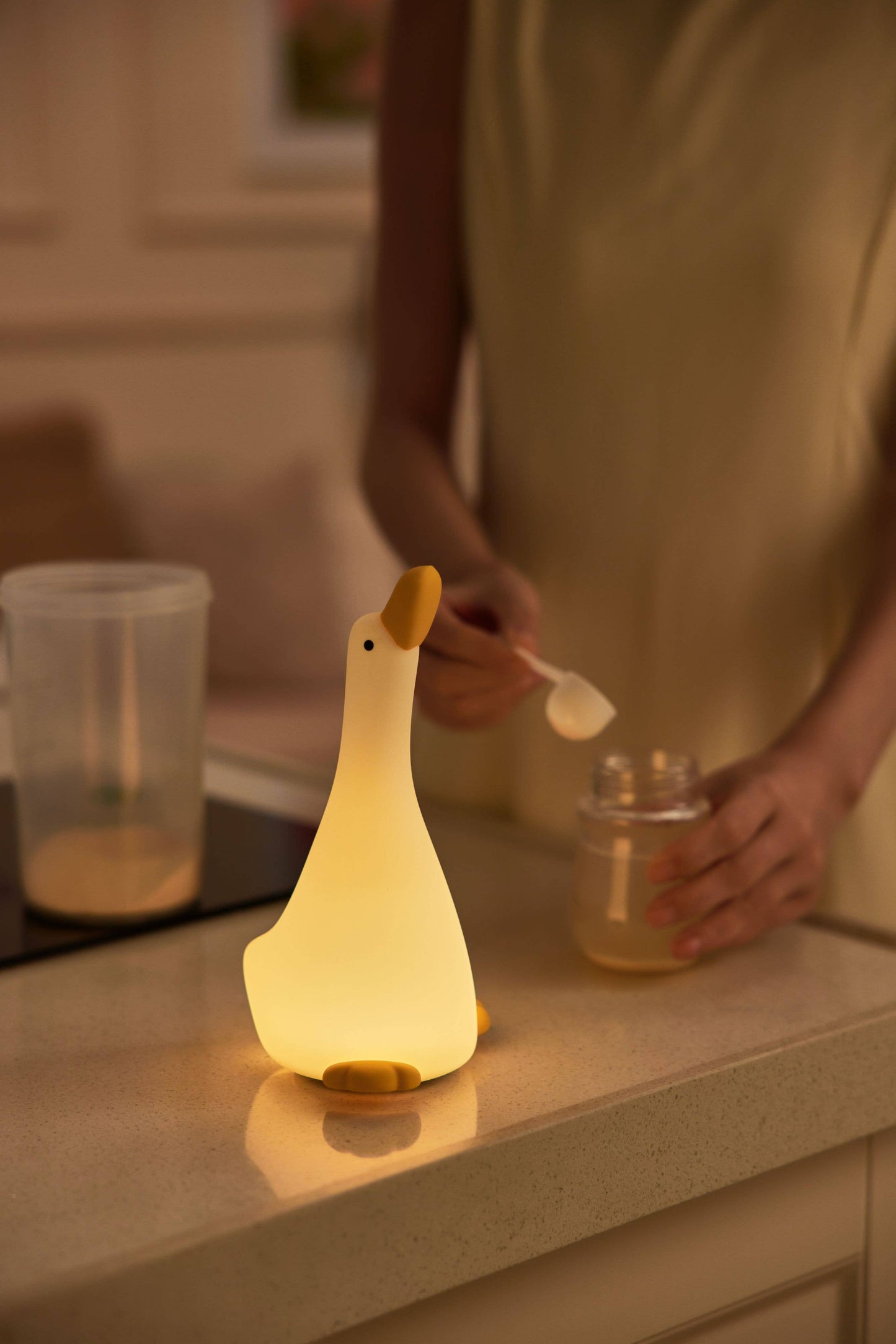 Nachtlampje Gans met 3 standen en 30 minuten timer