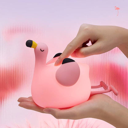 Nachtlampje Flamingo met 3 standen en 30 minuten timer