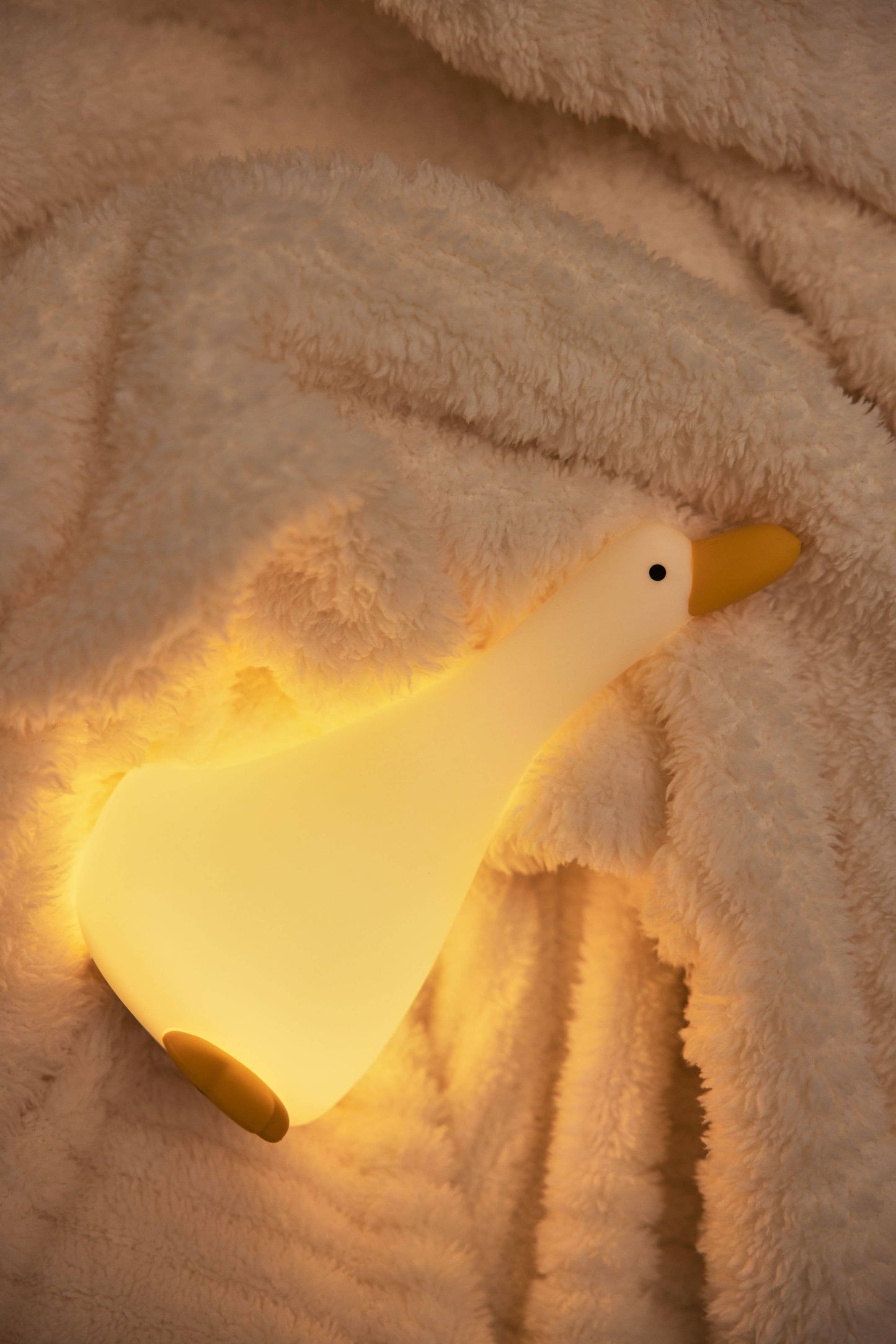 Voordeelset Verzwaringsknuffel met droom/slaapspray en nachtlamp Gans
