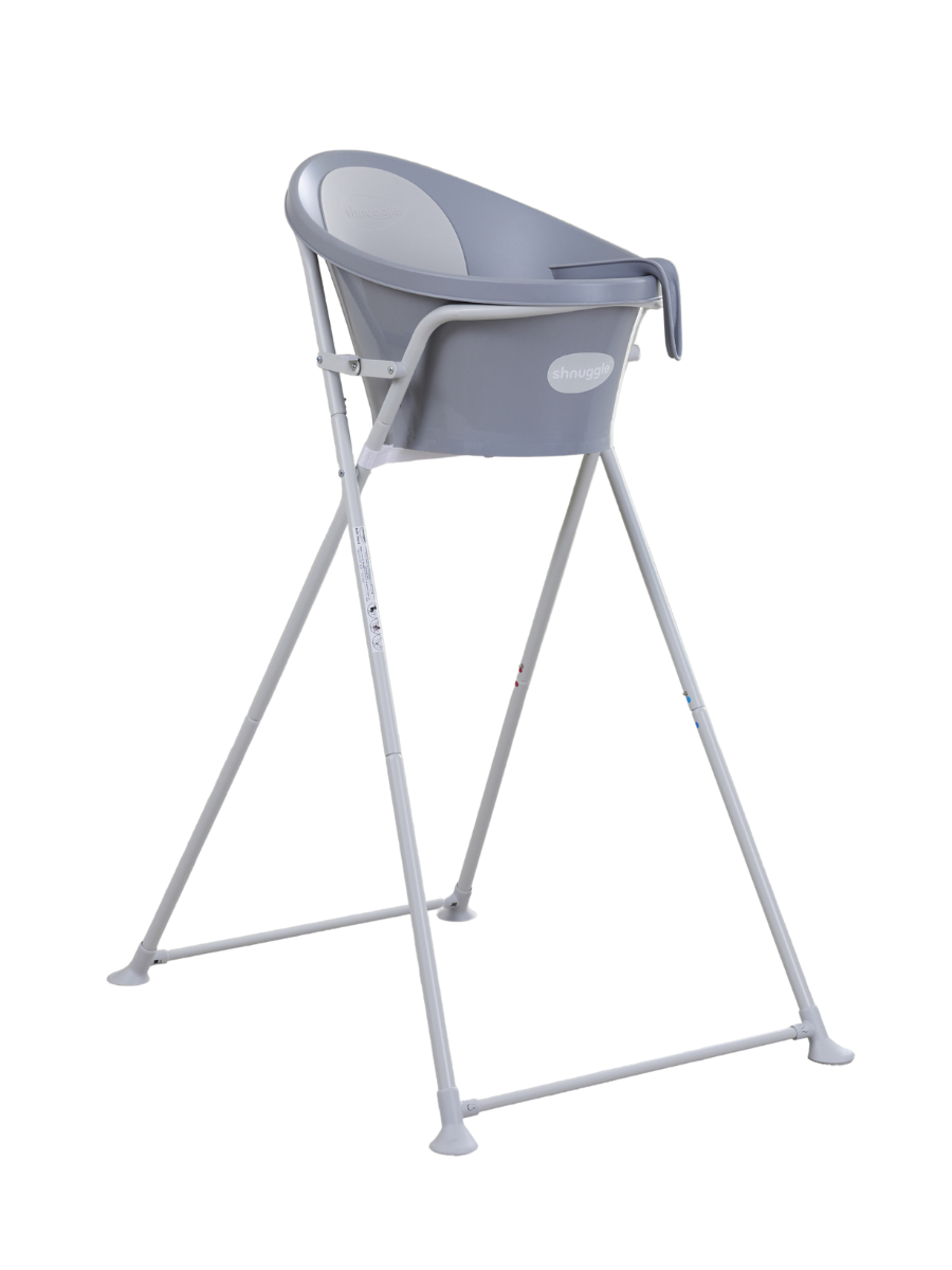 Setprijs badstandaard met babybad pepple grey