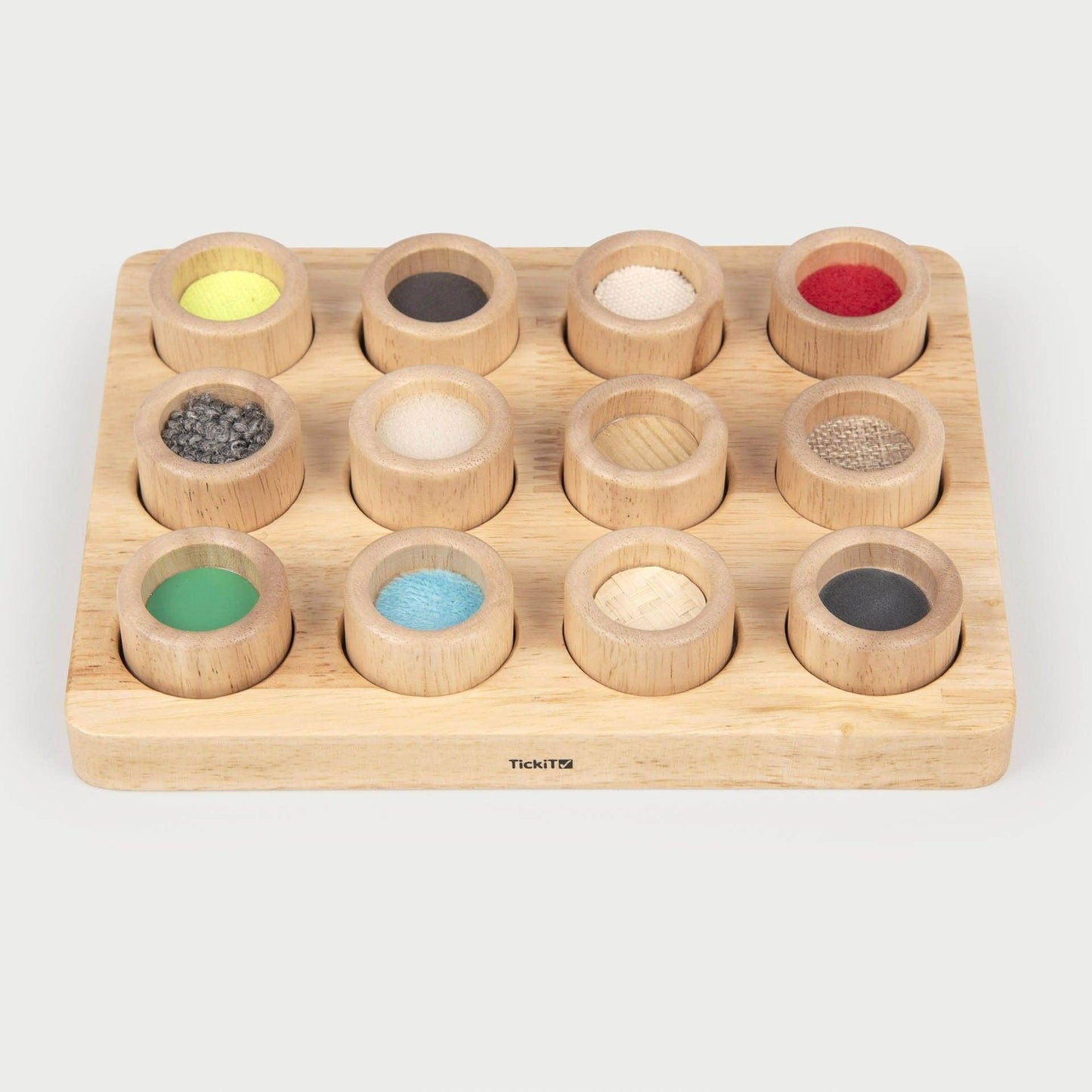 Aanraak- en matchbord Sensorisch bord - Aanraken en voelen - hout