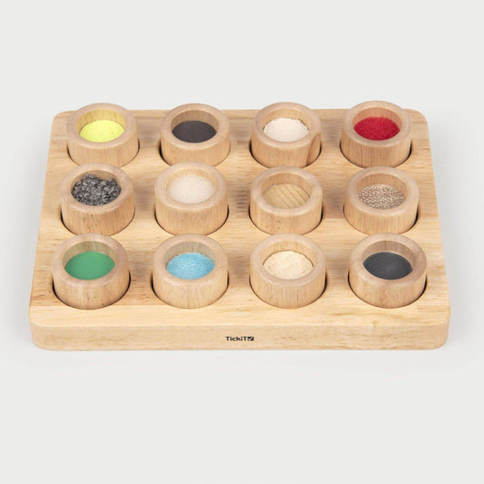 Aanraak- en matchbord Sensorisch bord - Aanraken en voelen - hout